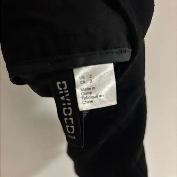 H&M Divided Black Overall Suede Mini Dress - Picture 4 of 4